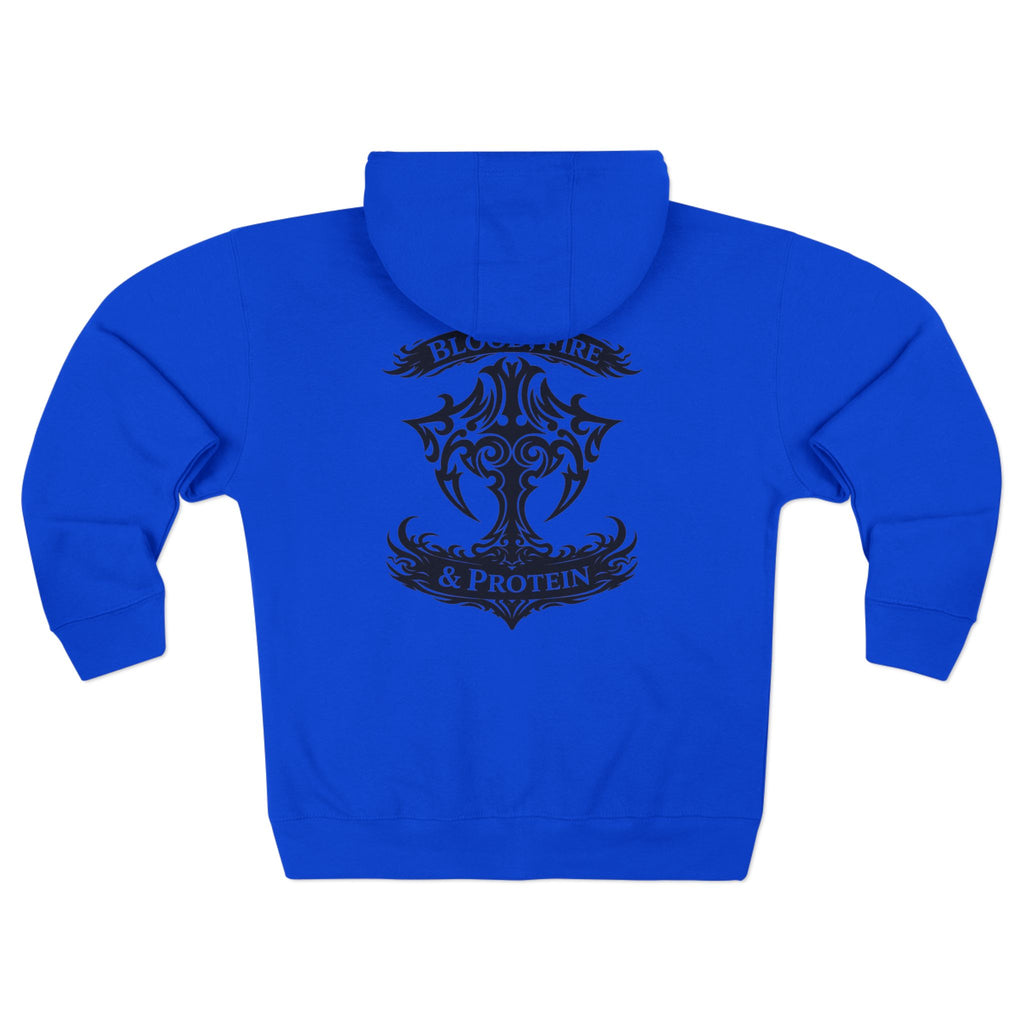 Black Tribal Cross — Zip Hoodie