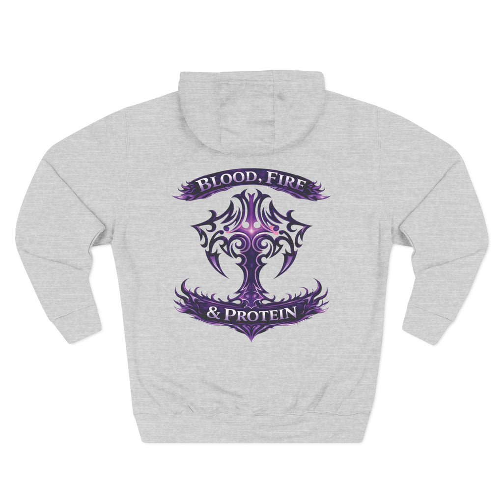 Violet Tribal Cross — Pullover Hoodie