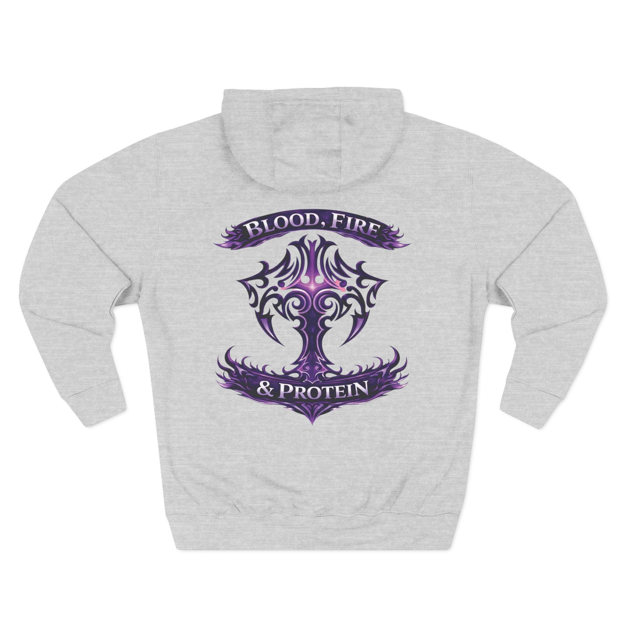 Violet Tribal Cross — Pullover Hoodie