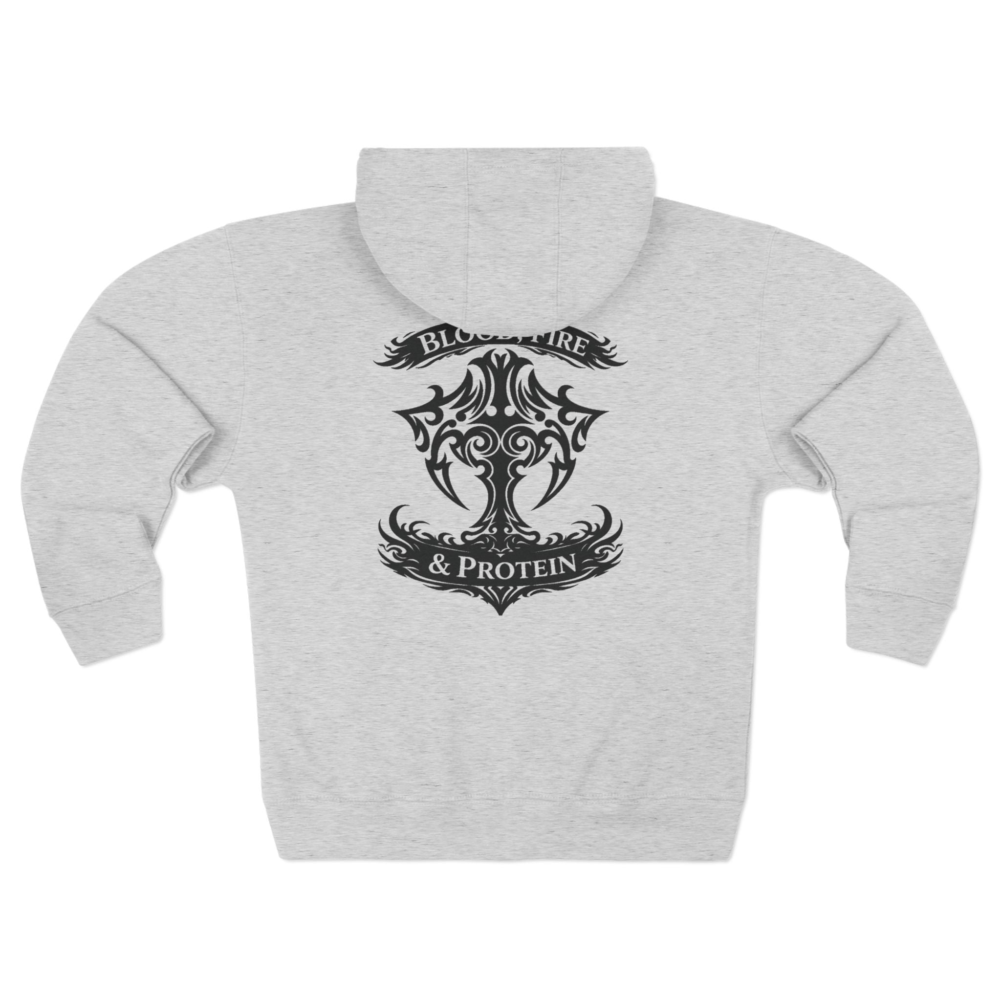 Black Tribal Cross — Zip Hoodie