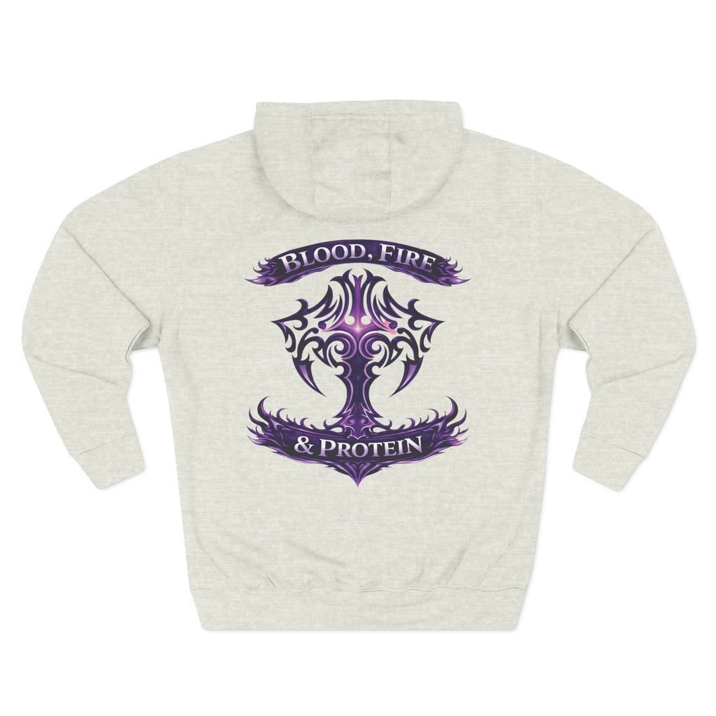 Violet Tribal Cross — Pullover Hoodie