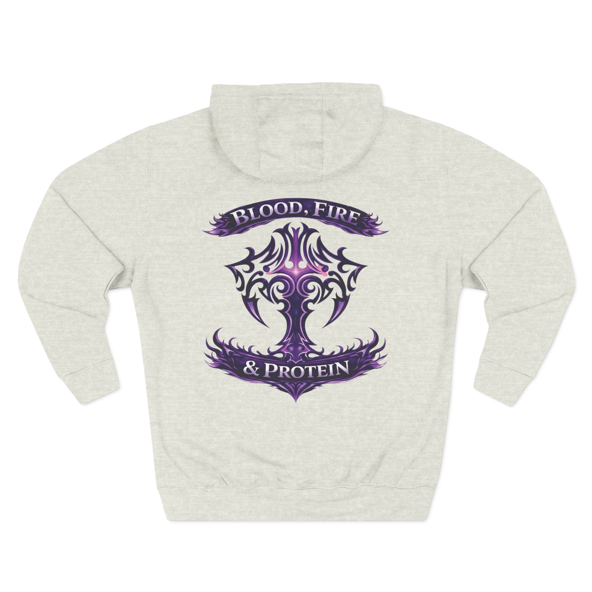 Violet Tribal Cross — Pullover Hoodie