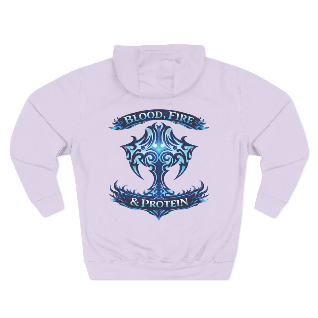 Ice Blue Tribal Cross — Pullover Hoodie