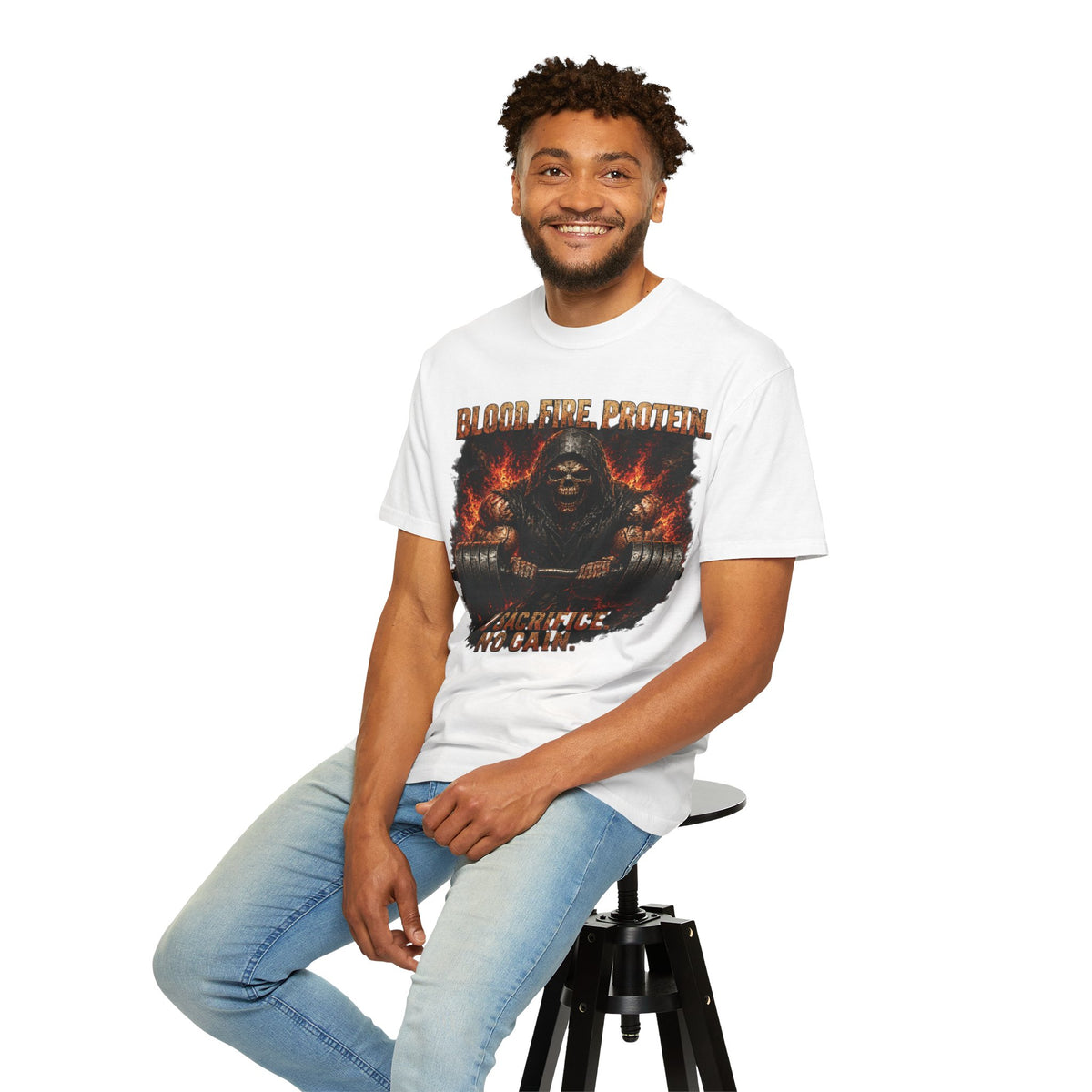 Grim Reaper Deadlift — Garment-Dyed Tee
