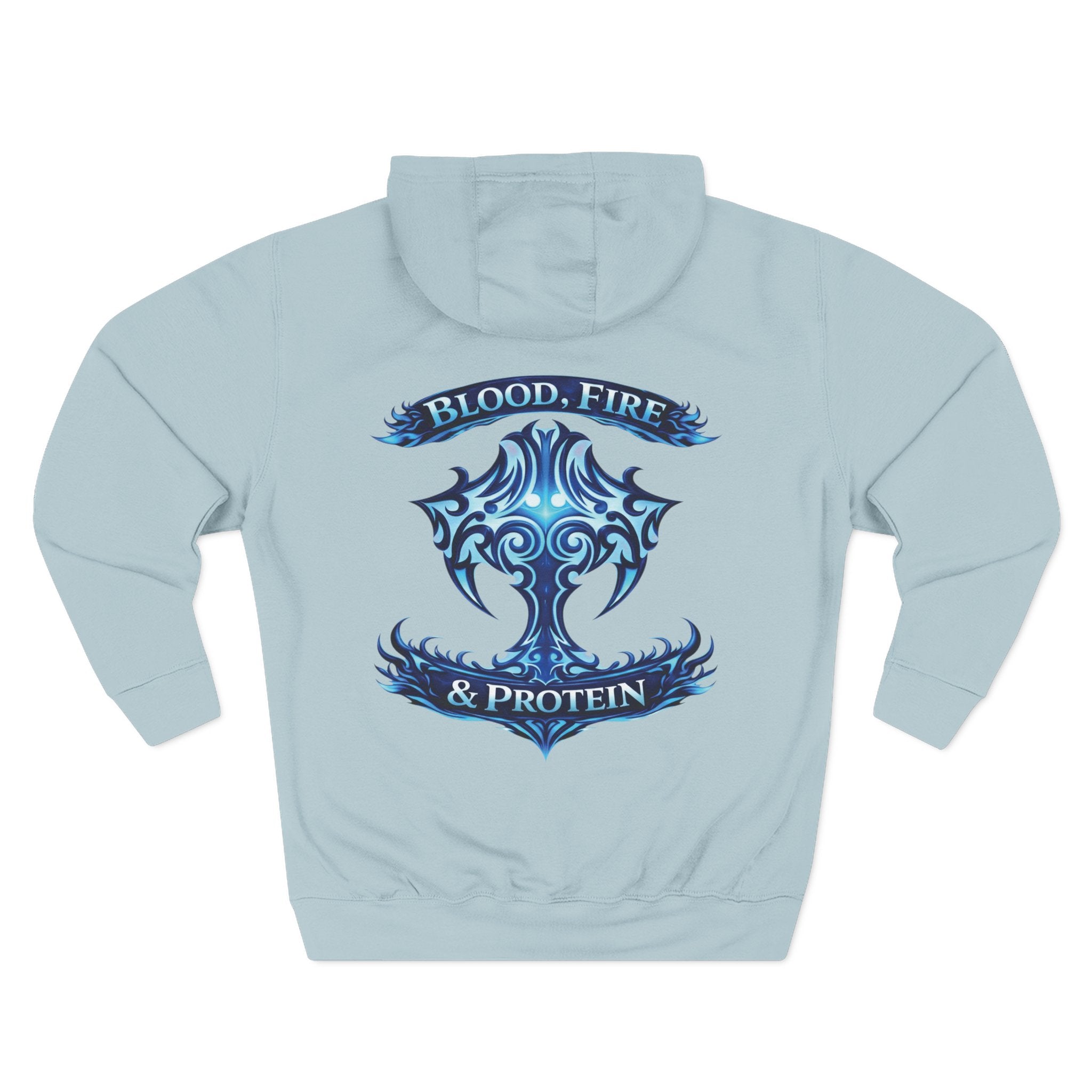 Ice Blue Tribal Cross — Pullover Hoodie