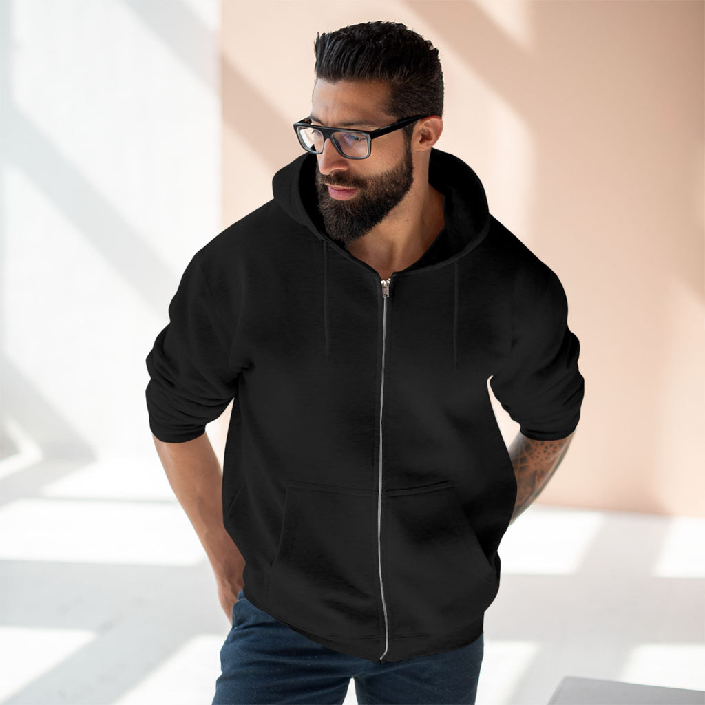 White Tribal Cross — Zip Hoodie