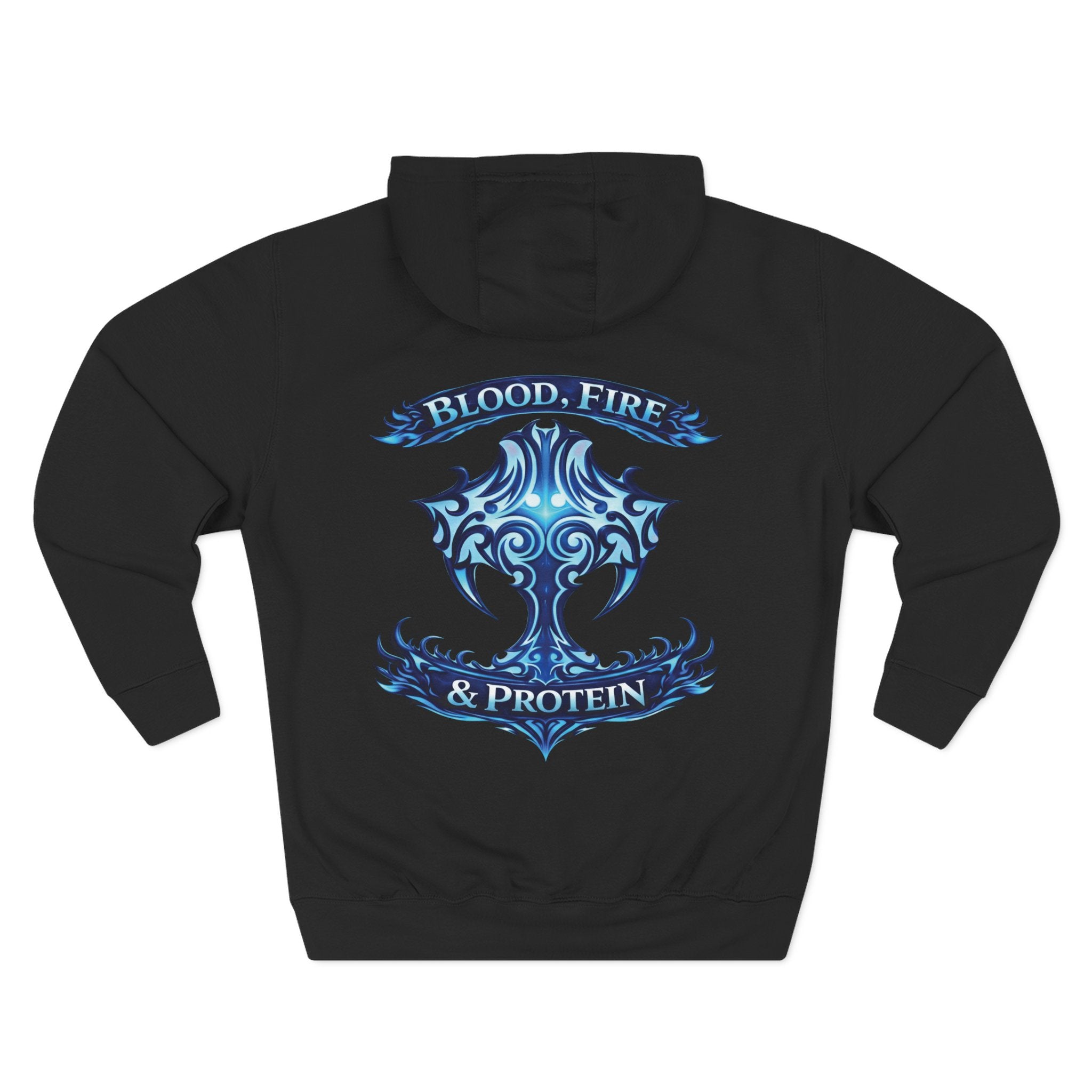 Ice Blue Tribal Cross — Pullover Hoodie