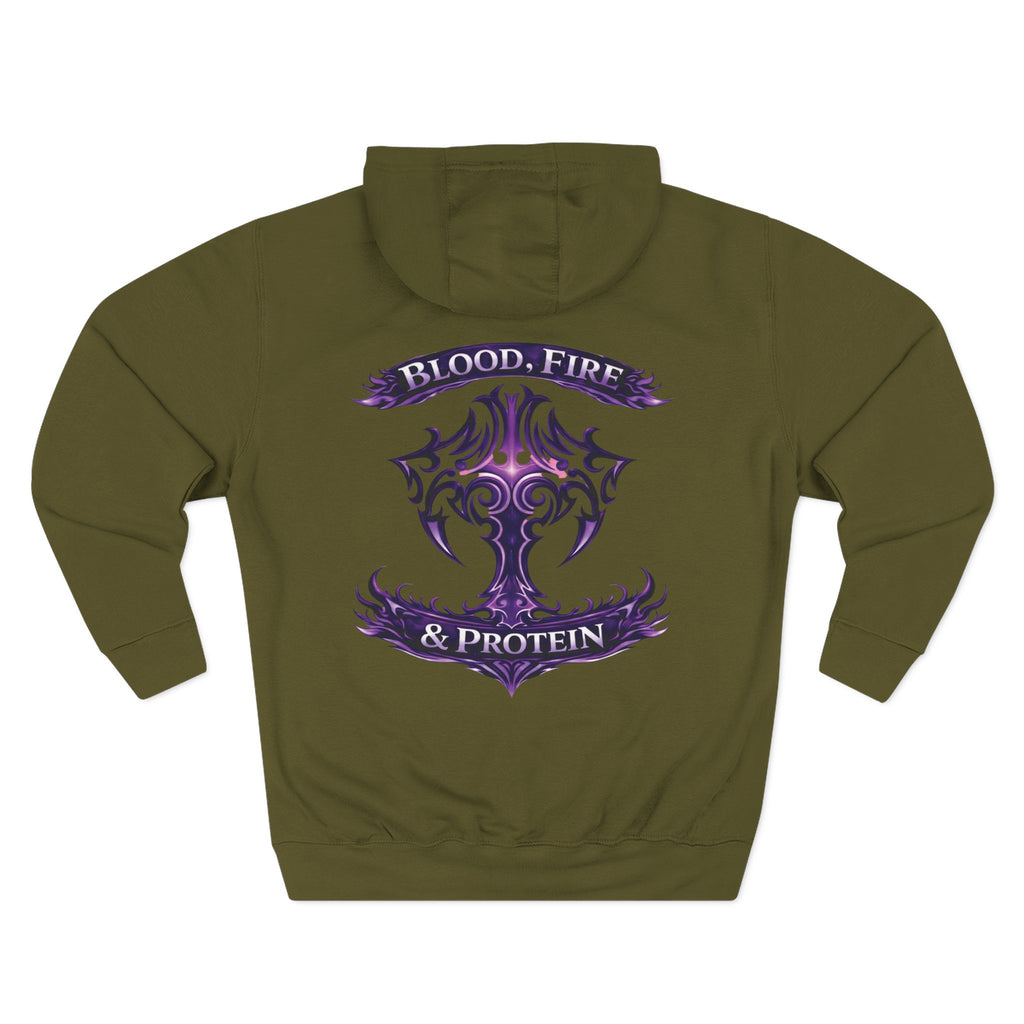 Violet Tribal Cross — Pullover Hoodie