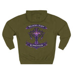 Violet Tribal Cross — Pullover Hoodie