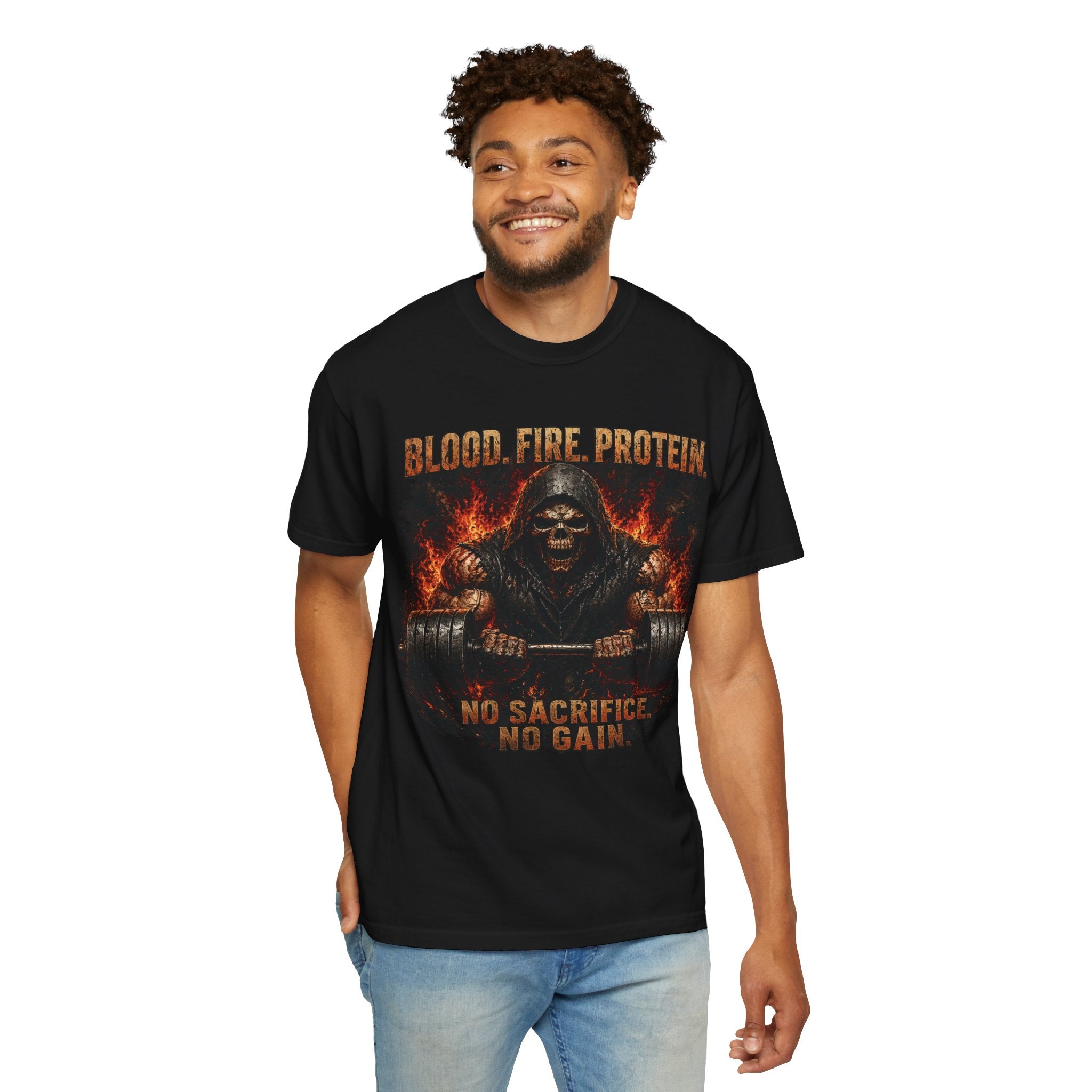 Grim Reaper Deadlift — Garment-Dyed Tee