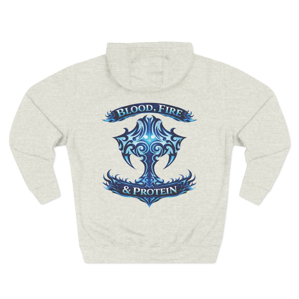 Ice Blue Tribal Cross — Pullover Hoodie