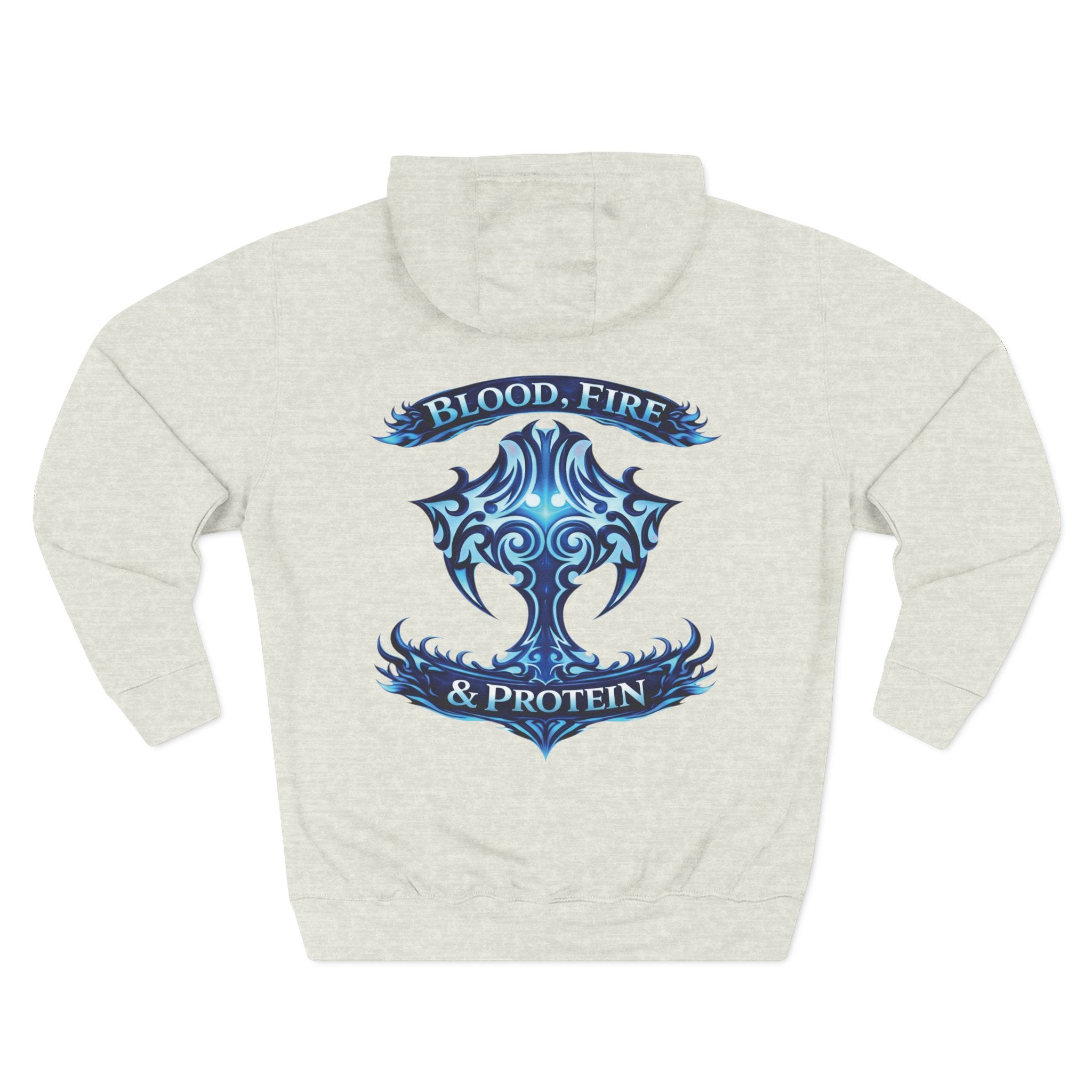 Ice Blue Tribal Cross — Pullover Hoodie