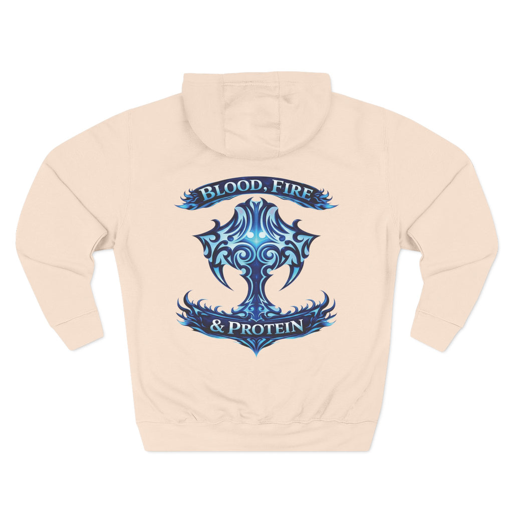 Ice Blue Tribal Cross — Pullover Hoodie