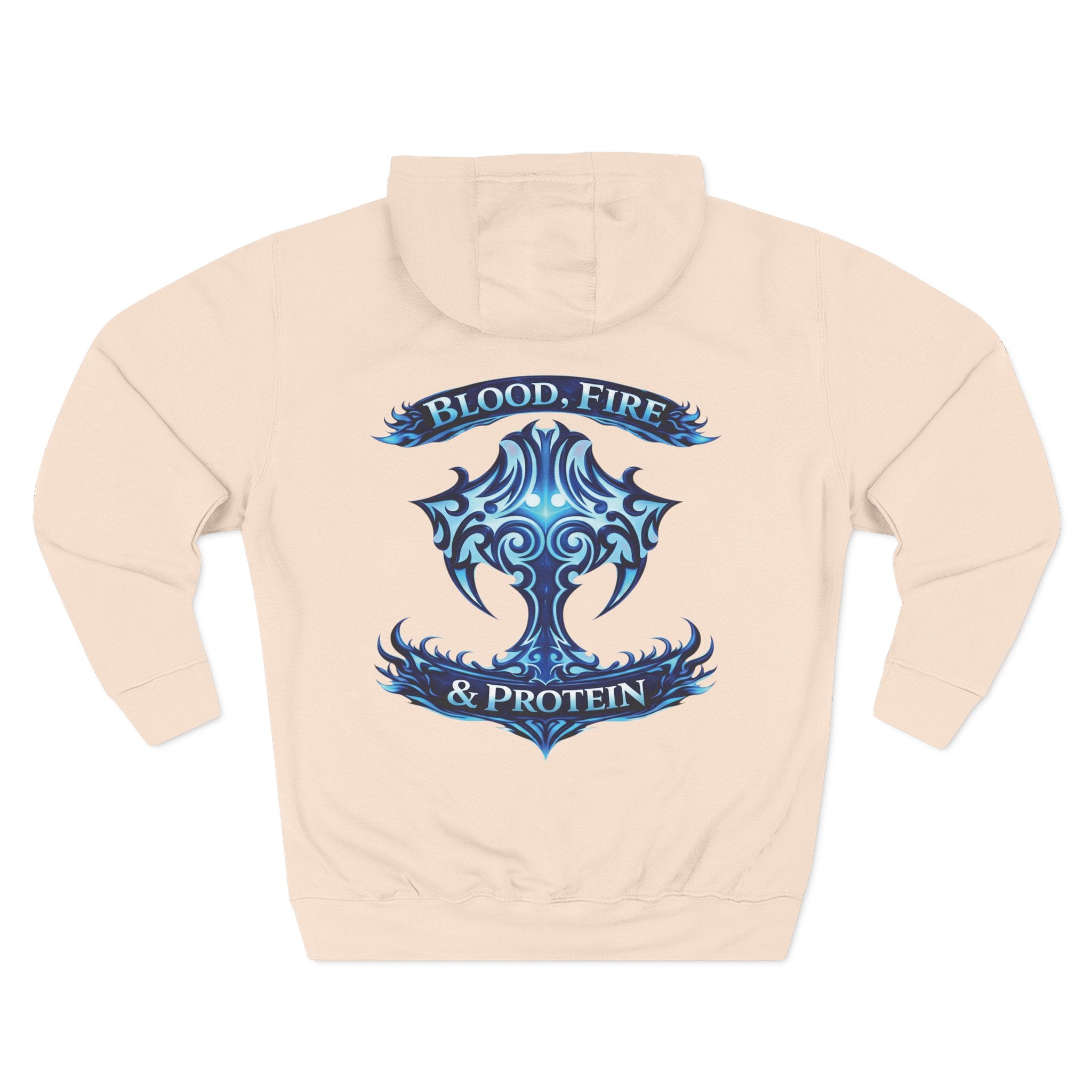 Ice Blue Tribal Cross — Pullover Hoodie