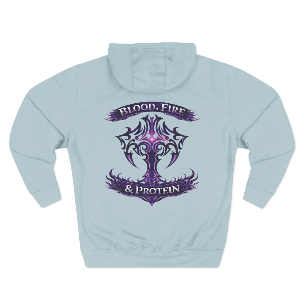 Violet Tribal Cross — Pullover Hoodie