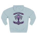 Violet Tribal Cross — Pullover Hoodie