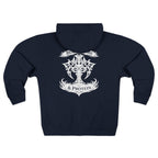 White Tribal Cross — Zip Hoodie