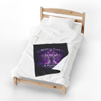 Violet Tribal Cross — Throw Blanket