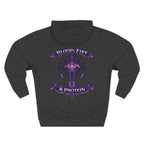 Violet Tribal Cross — Pullover Hoodie