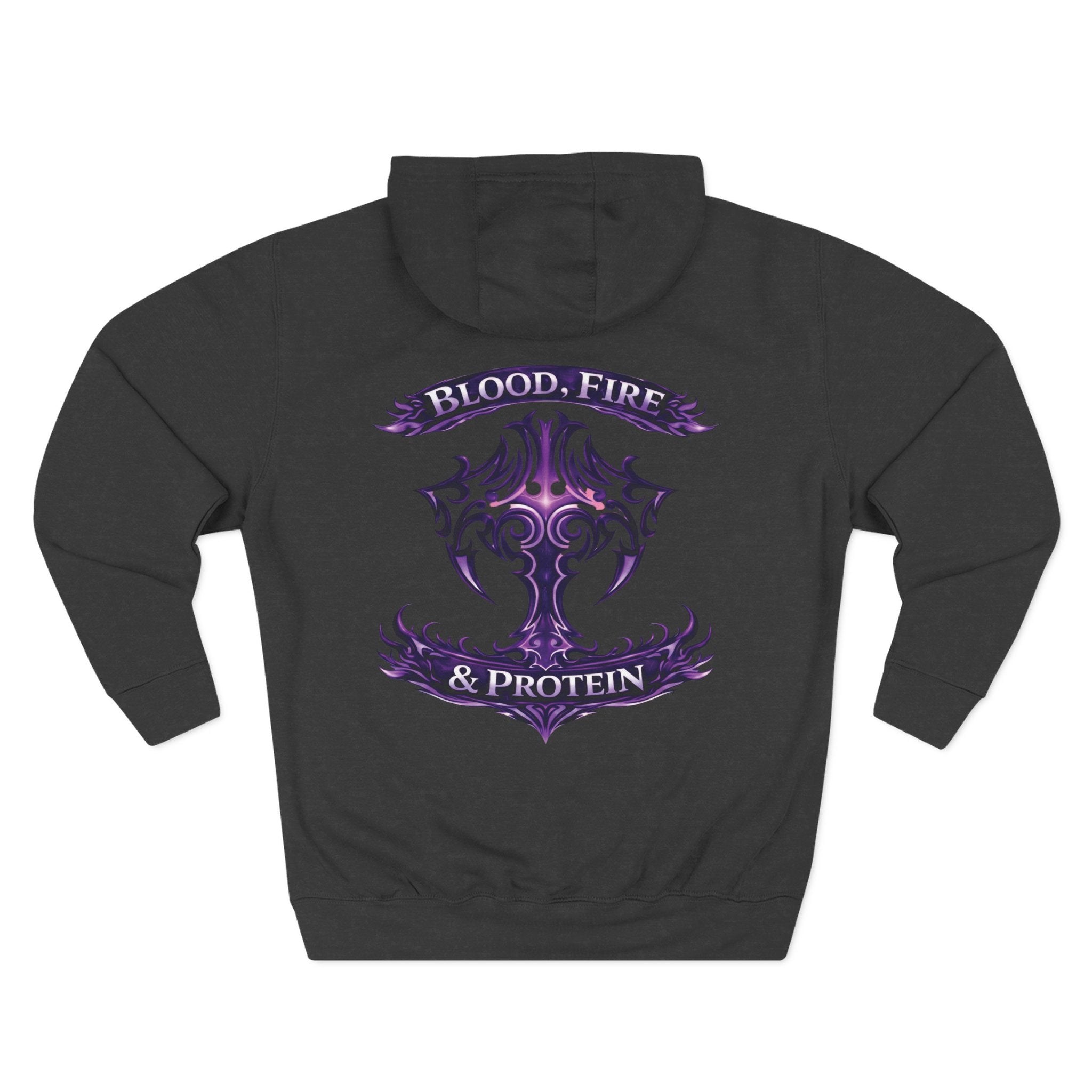 Violet Tribal Cross — Pullover Hoodie
