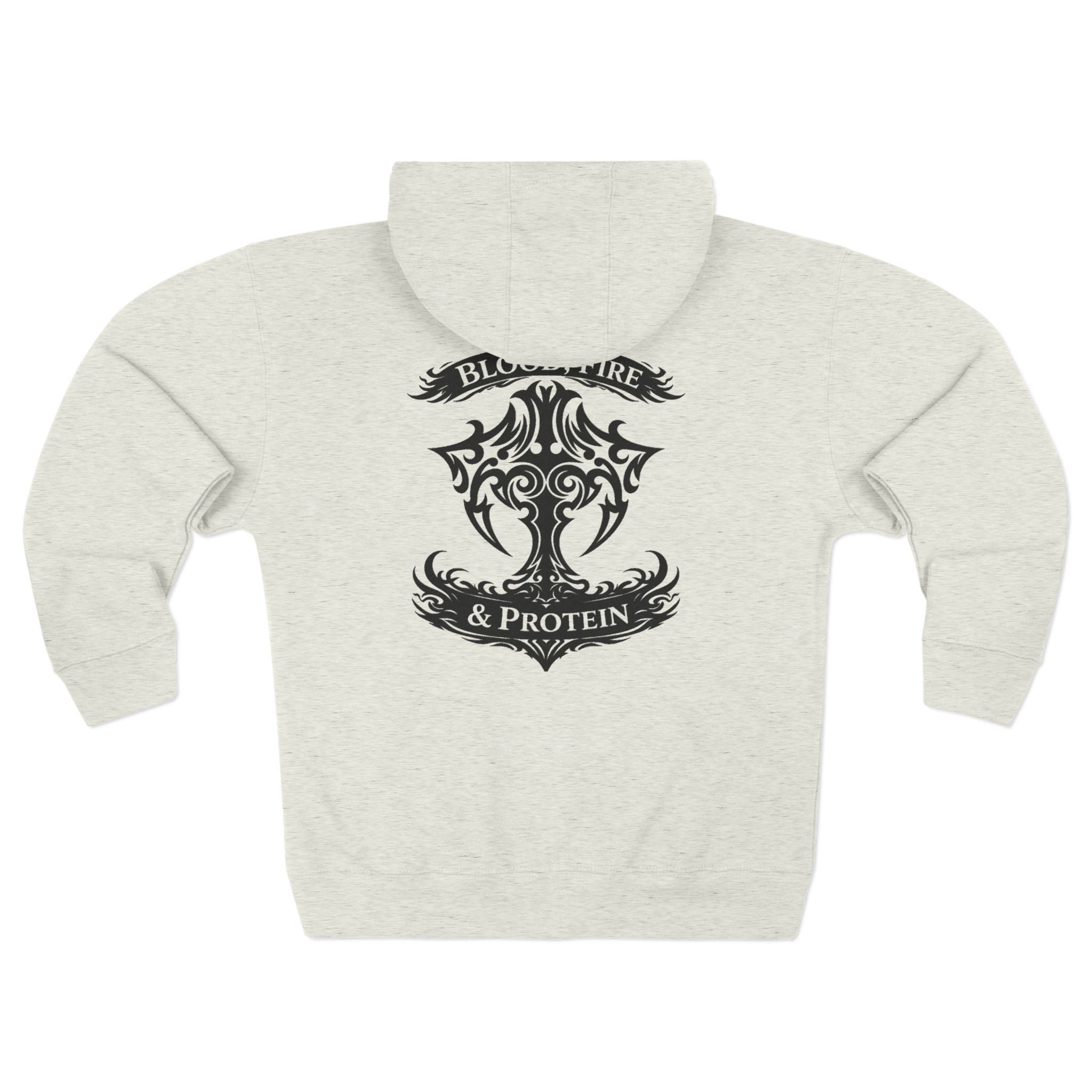 Black Tribal Cross — Zip Hoodie