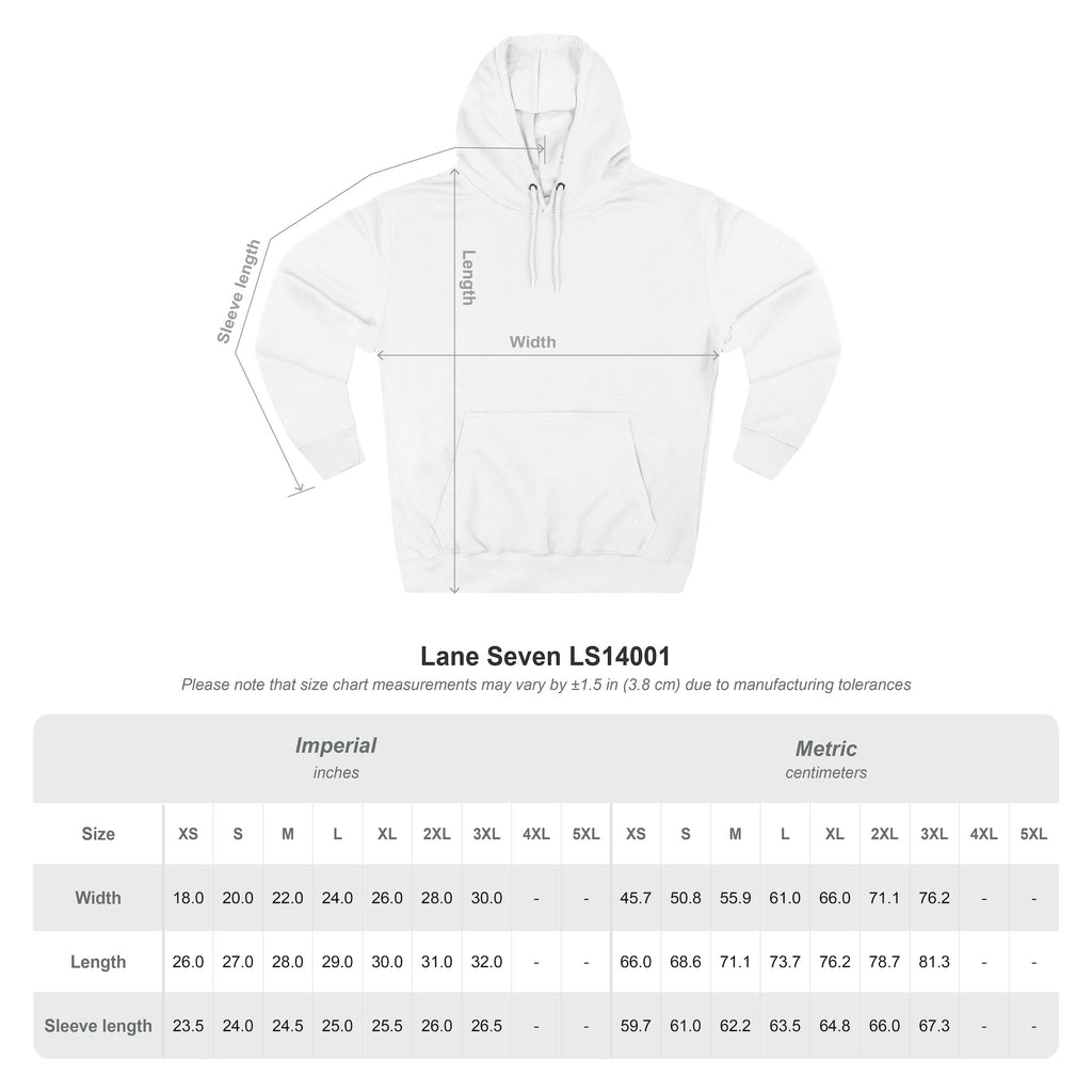 White Tribal Cross Crest — Pullover Hoodie