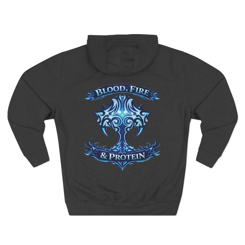 Ice Blue Tribal Cross — Pullover Hoodie