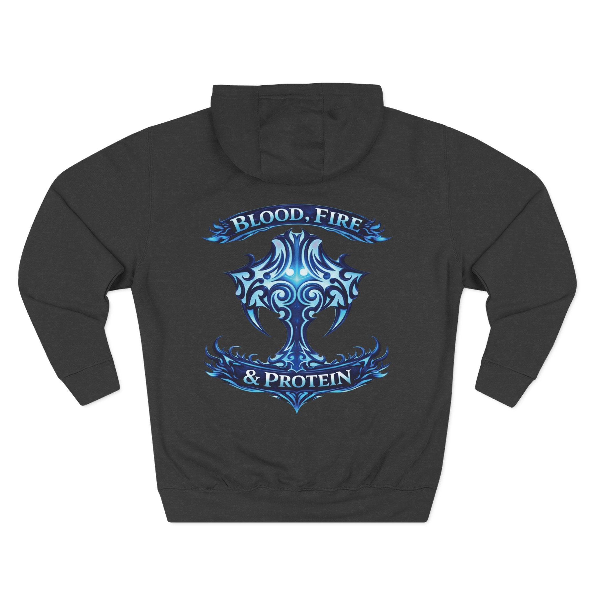 Ice Blue Tribal Cross — Pullover Hoodie