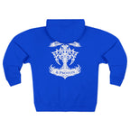 White Tribal Cross — Zip Hoodie