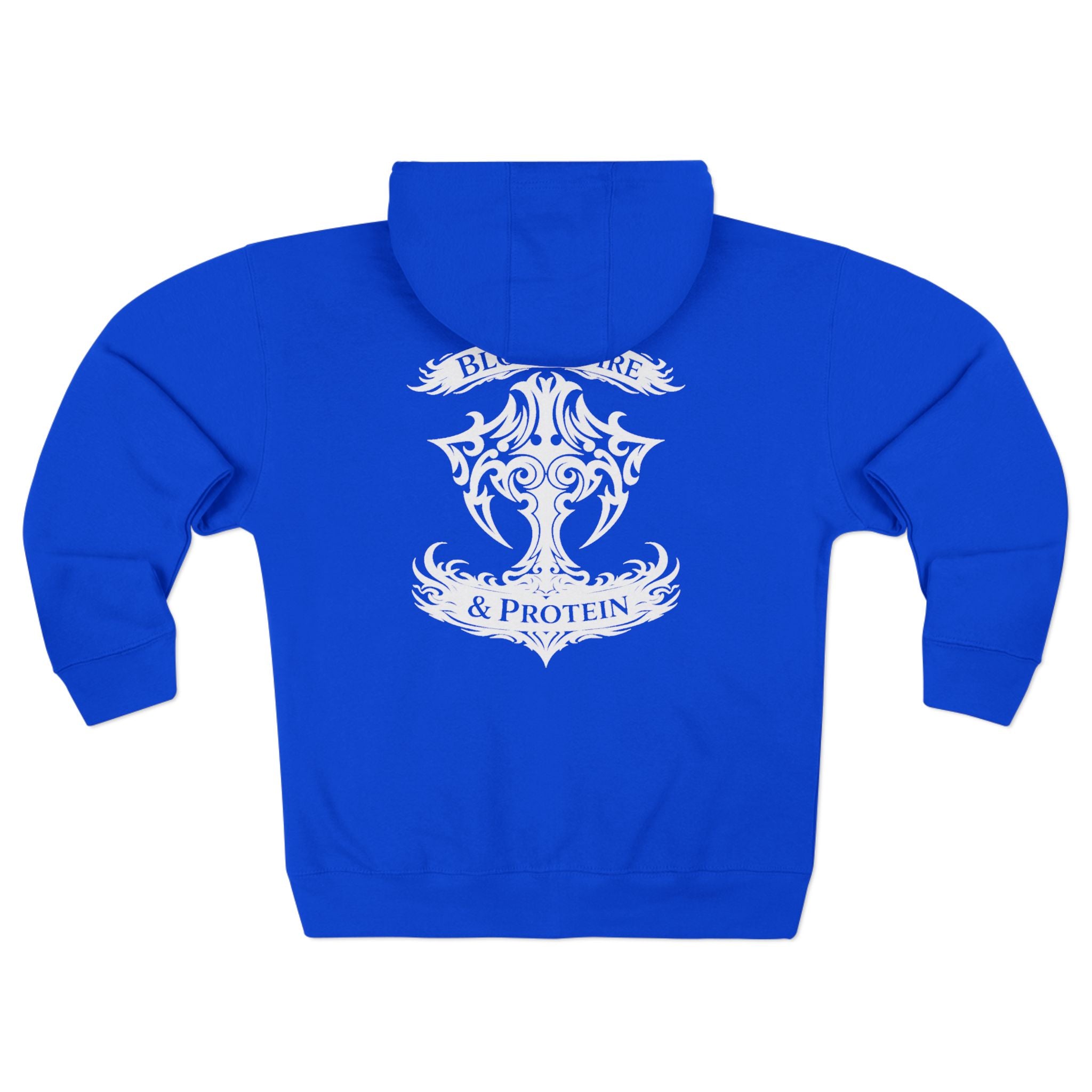 White Tribal Cross — Zip Hoodie