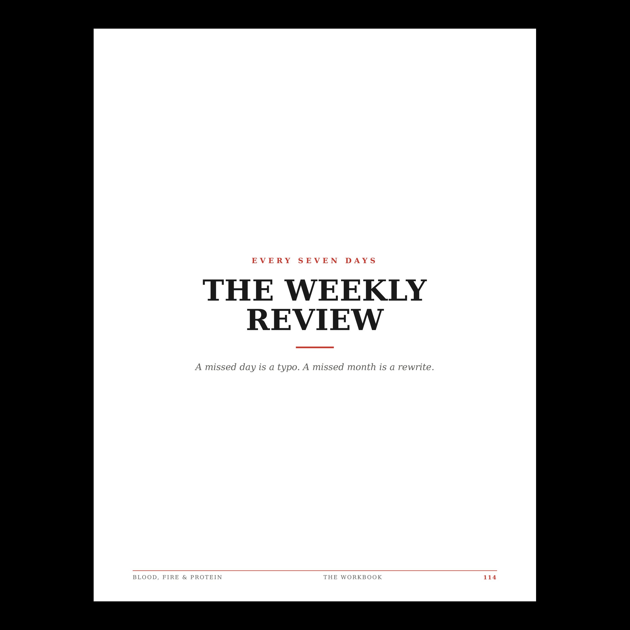 Blood, Fire & Protein — 90 Days Back to Yourself (Digital Workbook)