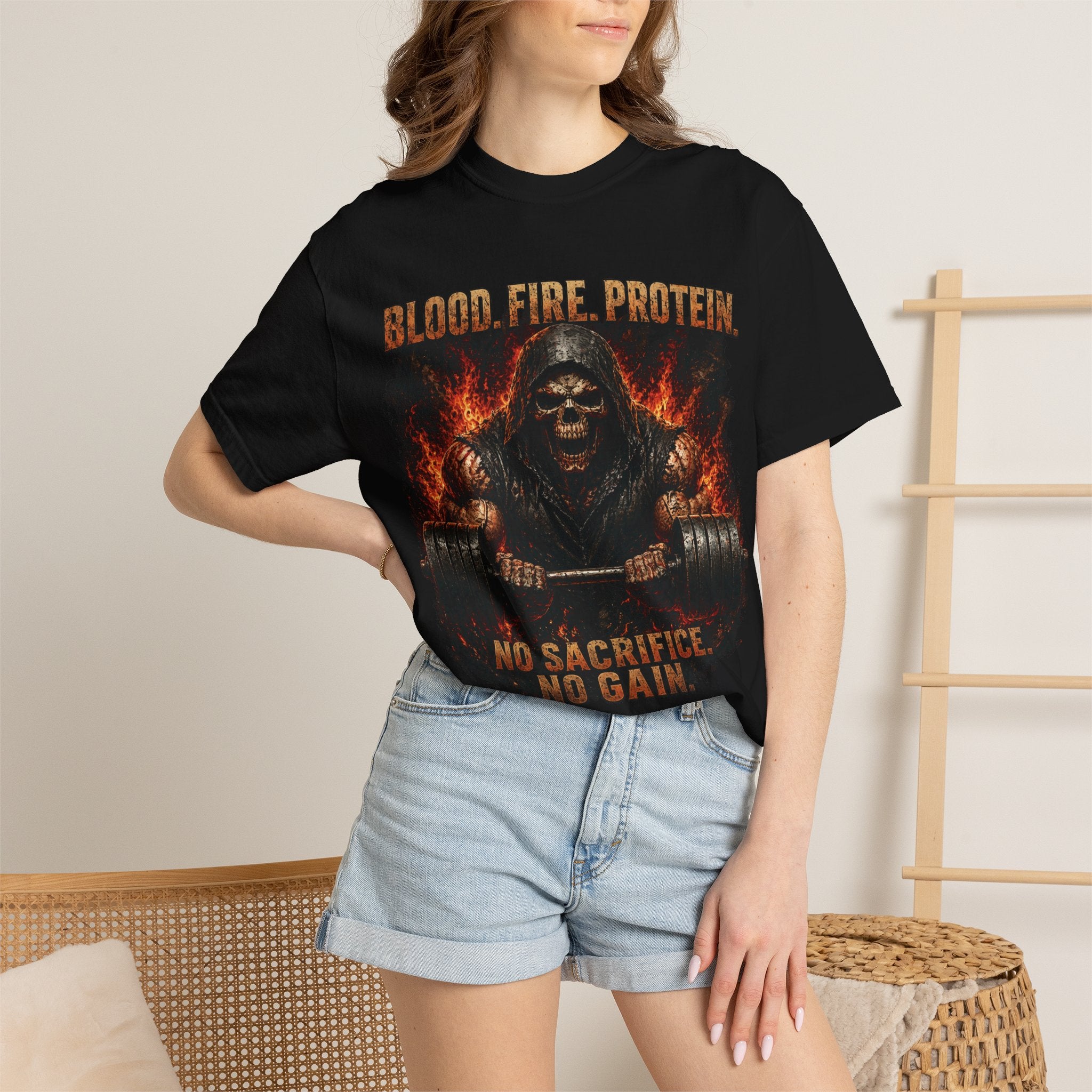 Grim Reaper Deadlift — Garment-Dyed Tee