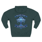 Ice Blue Tribal Cross — Pullover Hoodie