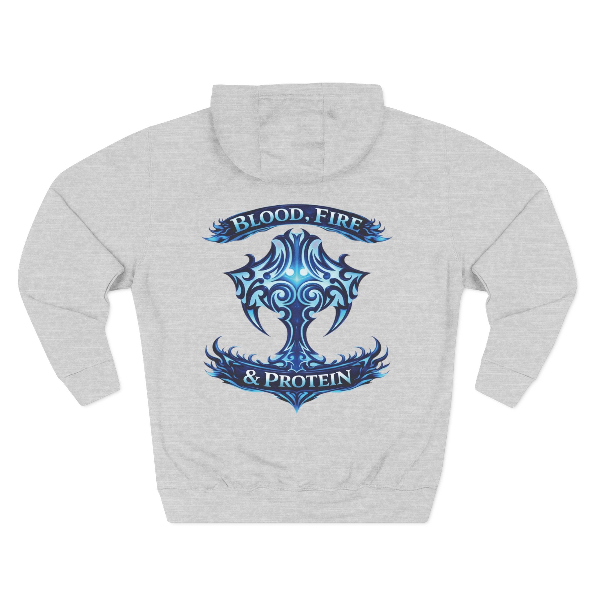Ice Blue Tribal Cross — Pullover Hoodie