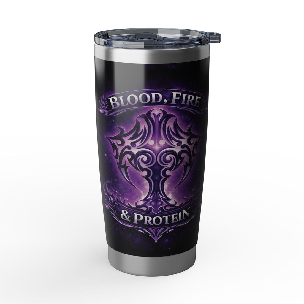 Violet Tribal Cross — 20oz Insulated Tumbler