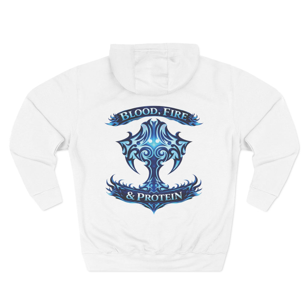 Ice Blue Tribal Cross — Pullover Hoodie