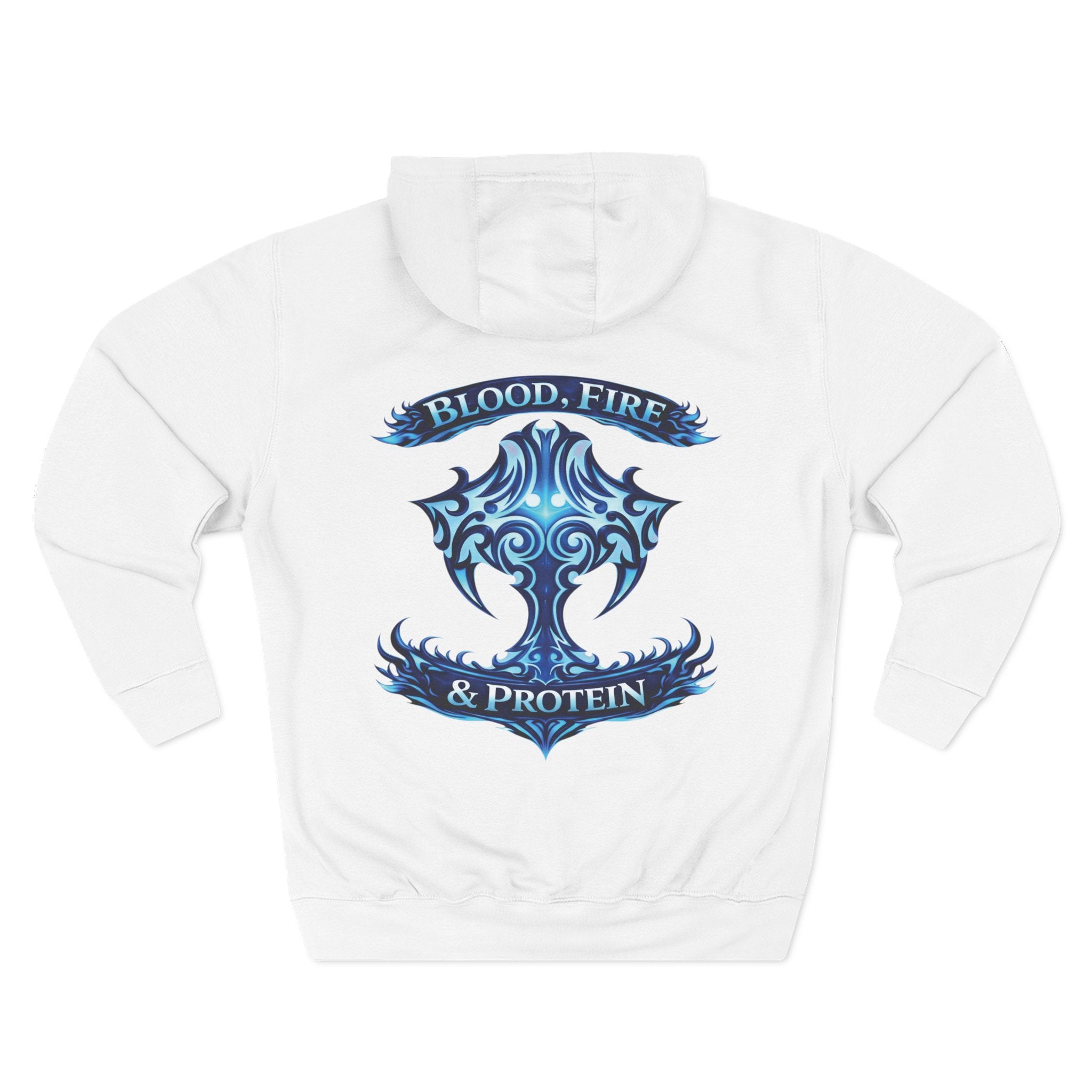 Ice Blue Tribal Cross — Pullover Hoodie