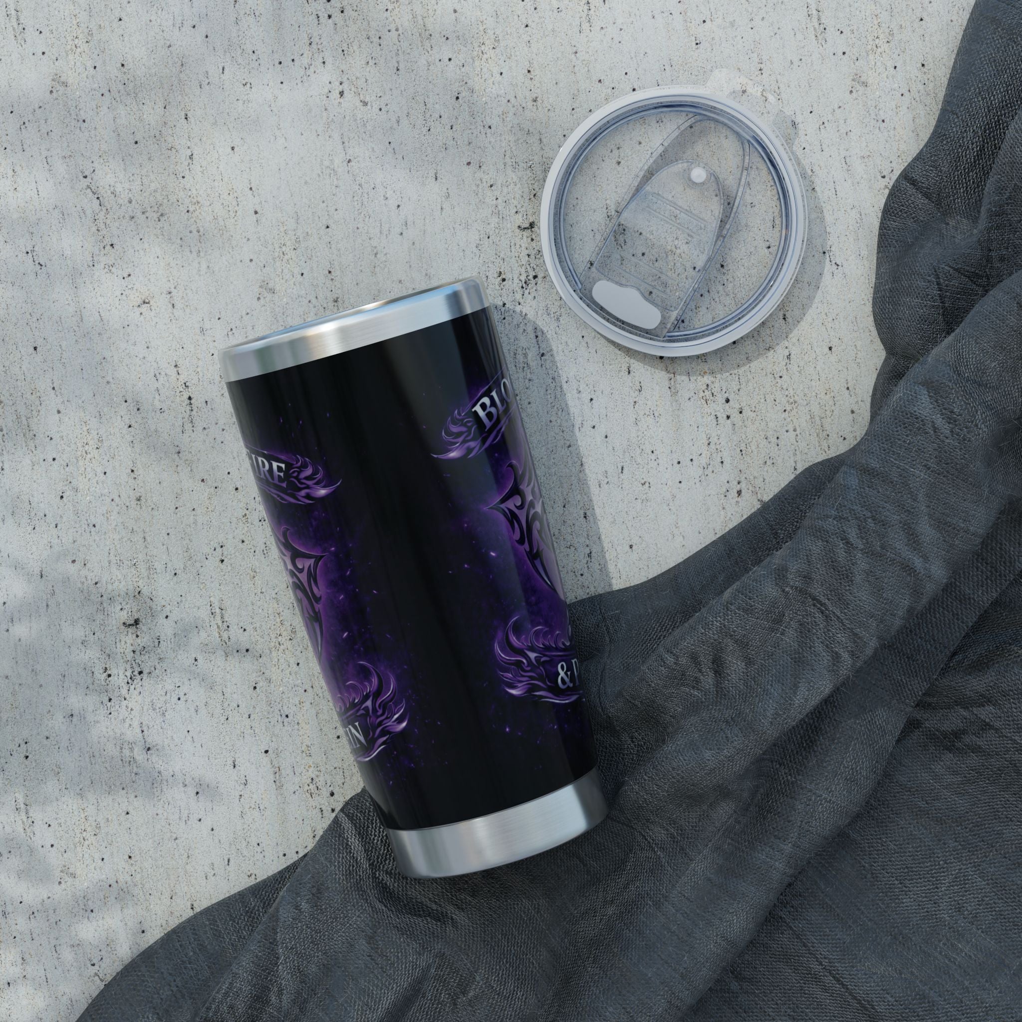 Violet Tribal Cross — 20oz Insulated Tumbler