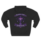 Violet Tribal Cross — Pullover Hoodie