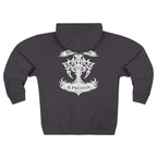 White Tribal Cross — Zip Hoodie