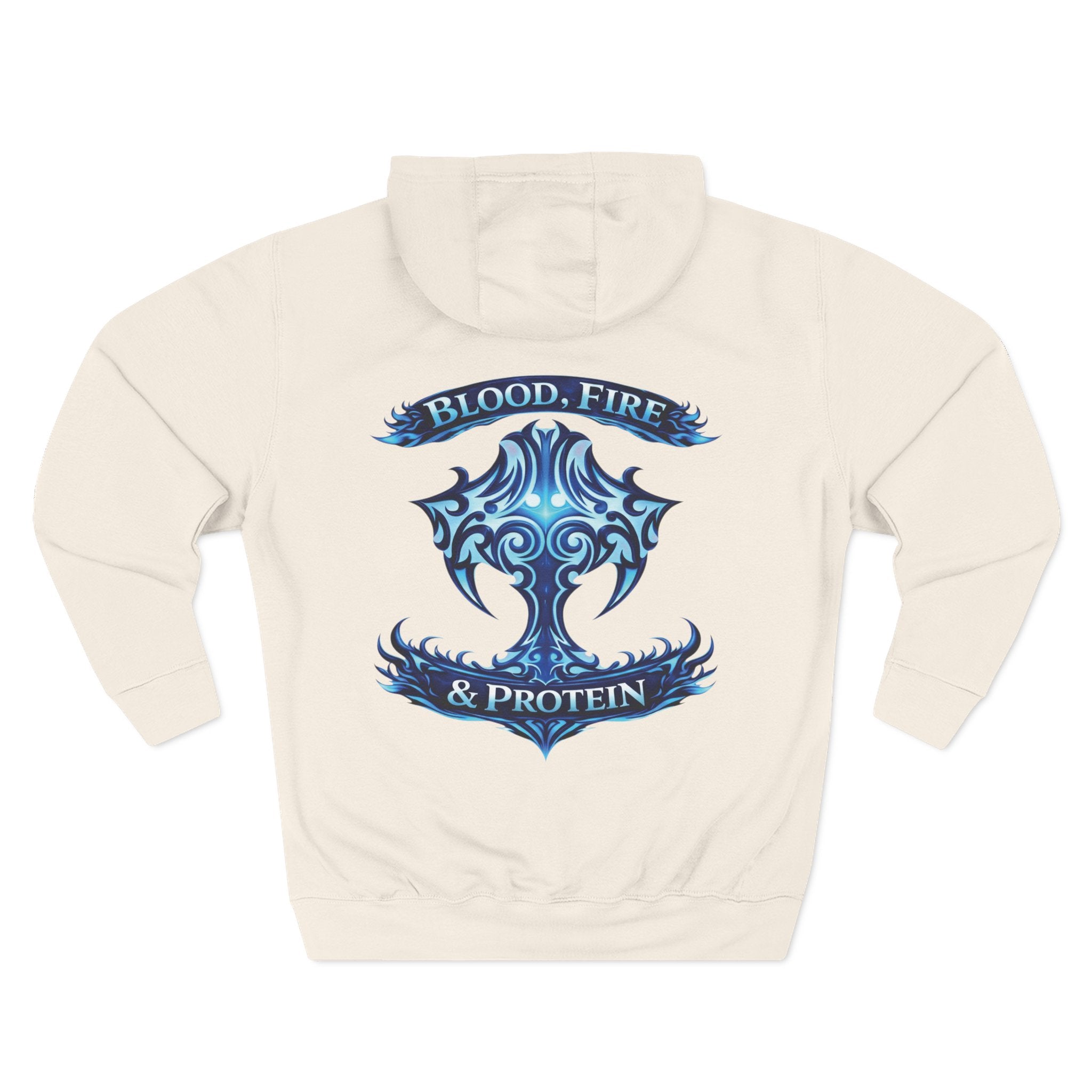 Ice Blue Tribal Cross — Pullover Hoodie