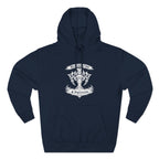White Tribal Cross Crest — Pullover Hoodie