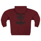 Black Tribal Cross — Zip Hoodie