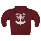 White Tribal Cross — Zip Hoodie