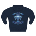 Ice Blue Tribal Cross — Pullover Hoodie