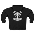 White Tribal Cross — Zip Hoodie
