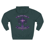 Violet Tribal Cross — Pullover Hoodie