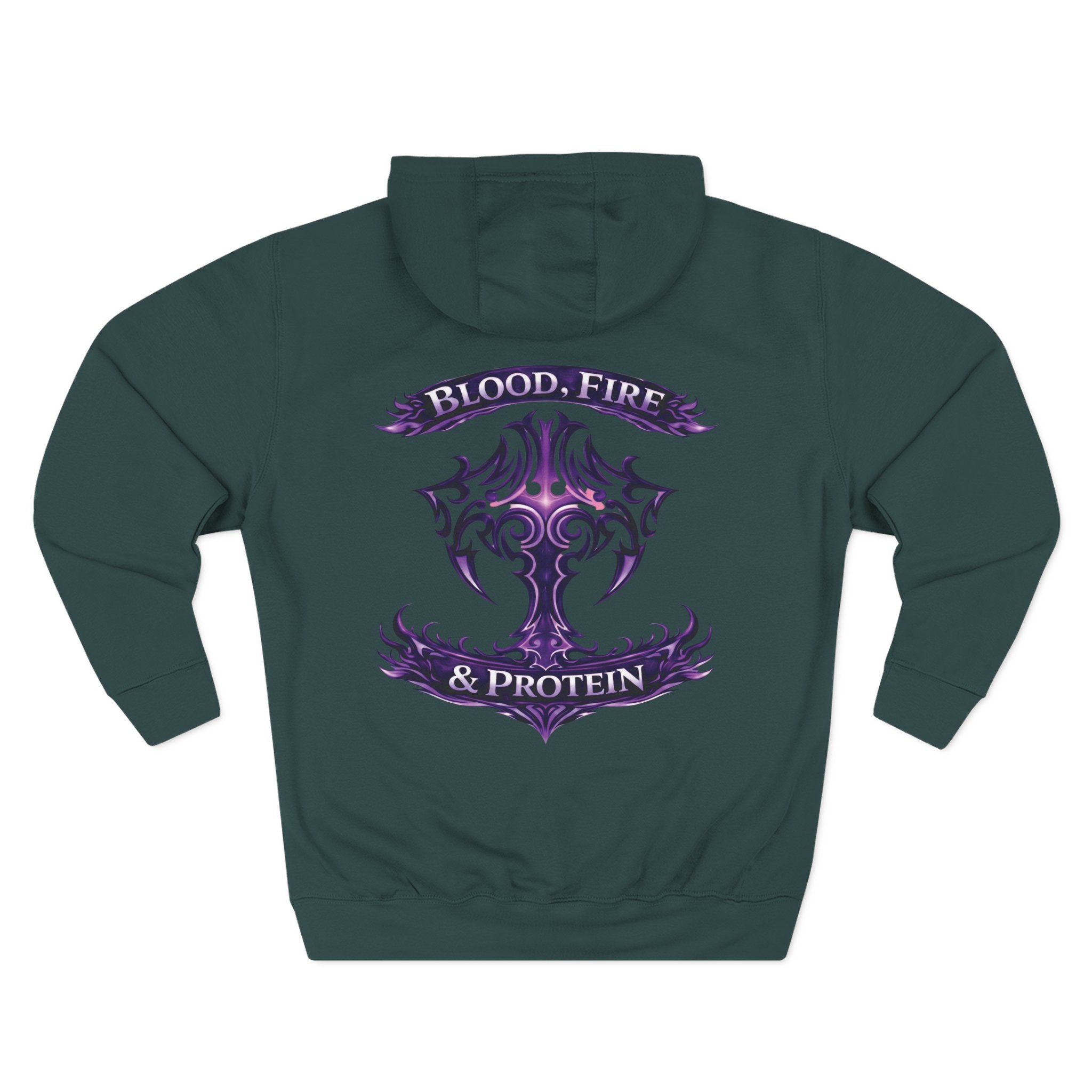 Violet Tribal Cross — Pullover Hoodie