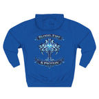 Ice Blue Tribal Cross — Pullover Hoodie