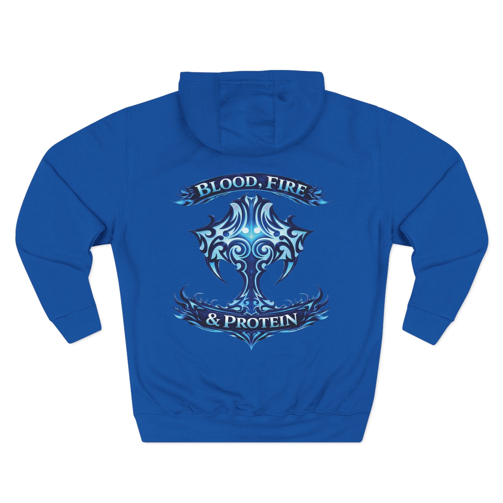 Ice Blue Tribal Cross — Pullover Hoodie